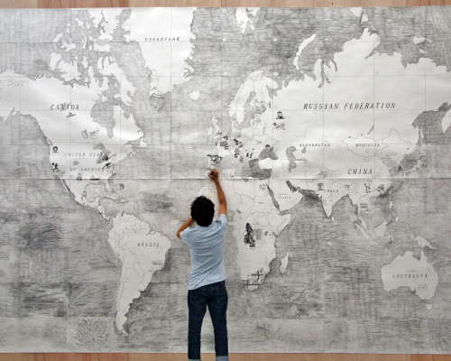 『世界を描く』制作風景