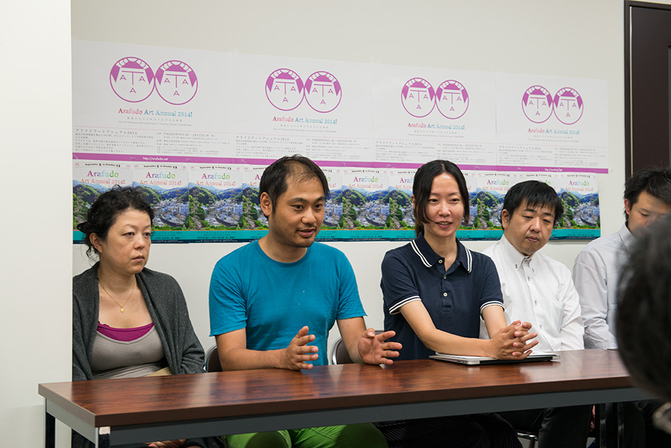 作品について語る北川さん